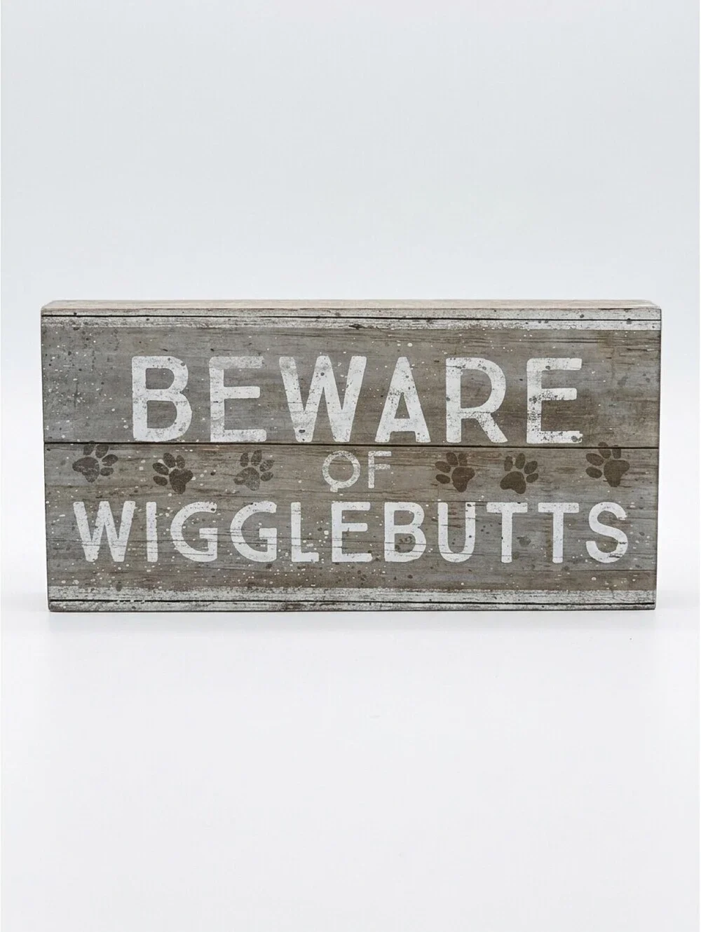 Beware of Wigglebutts Wooden Box Sign Rustic Farmhouse Dog Decor 8